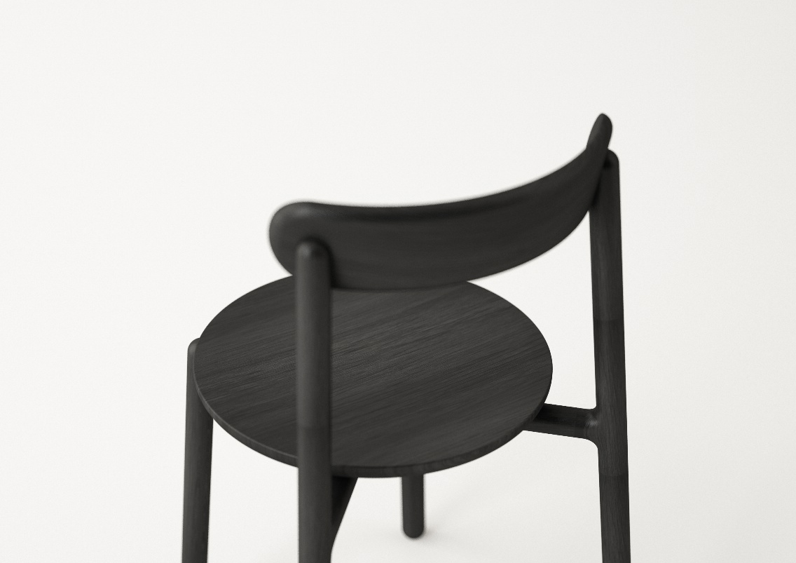 furniture design ，product design，industrial design，oak，Stack，Dining chair，chair，