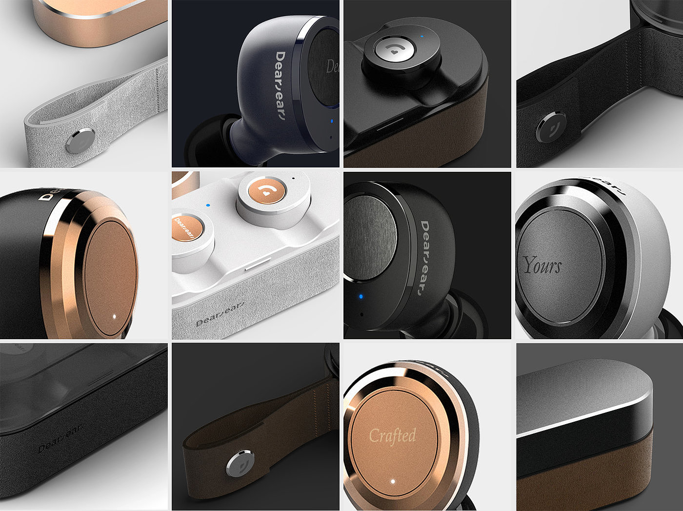 C_lear，wireless，Bluetooth headset，In ear，oval，