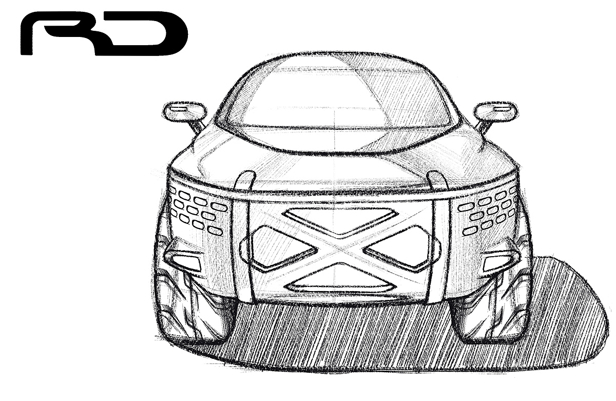 Digital plate，Hand drawn，automobile，