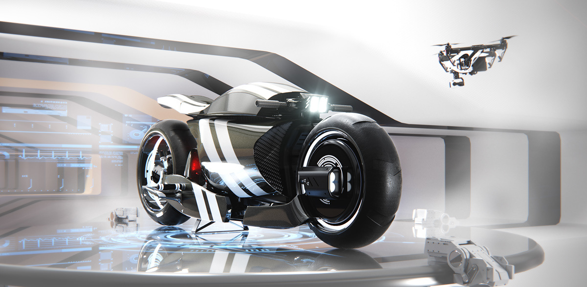 fashion，Strong sense of science and technology，Beautiful curve，high velocity，