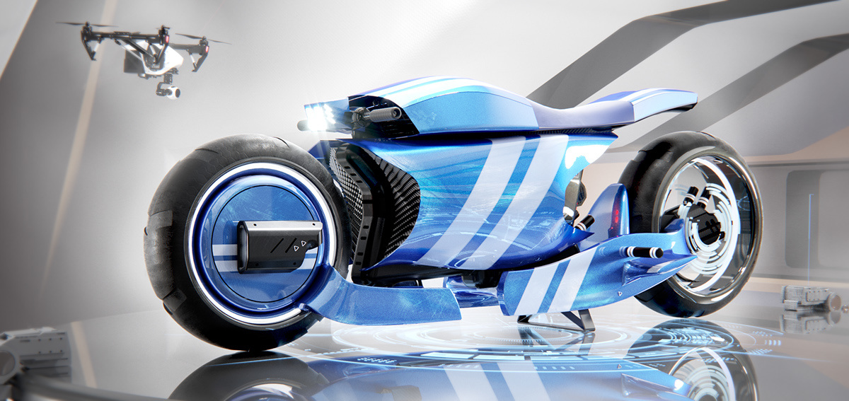 fashion，Strong sense of science and technology，Beautiful curve，high velocity，