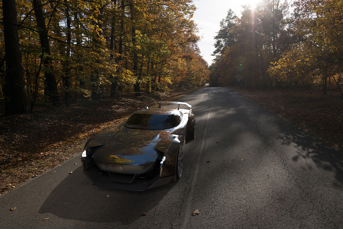 3D modeling，sketch，product design，industrial design，nissan，Sports car，