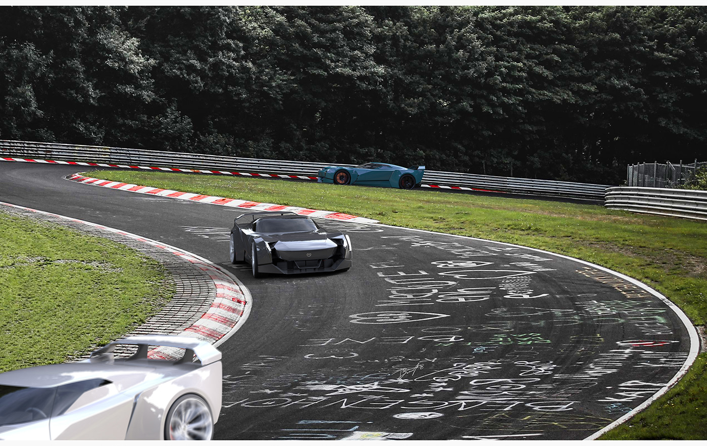 3D modeling，sketch，product design，industrial design，nissan，Sports car，