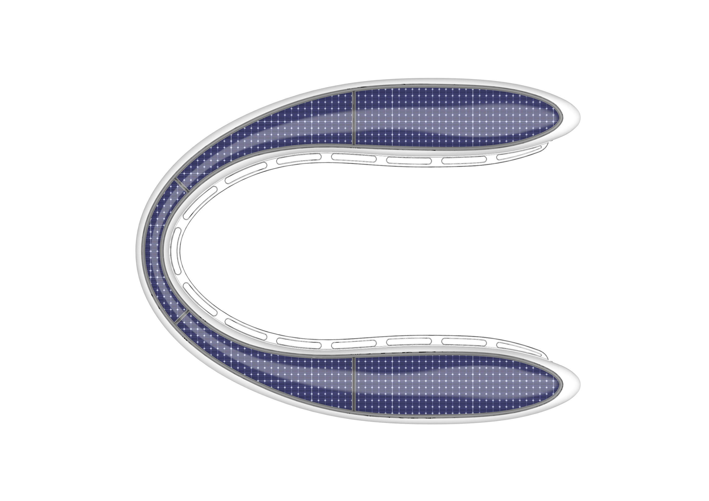 float，yacht，U-shaped design，