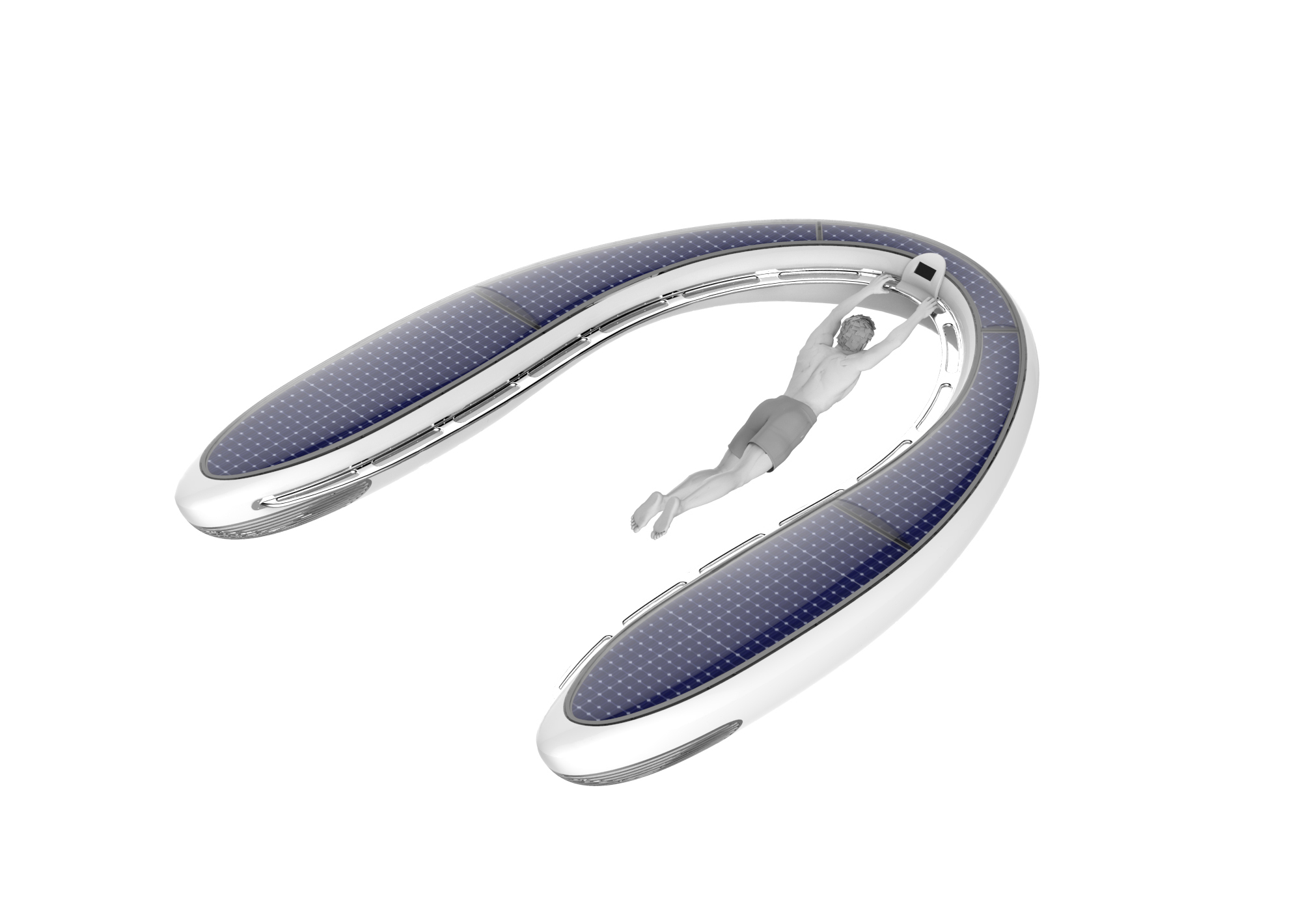 float，yacht，U-shaped design，