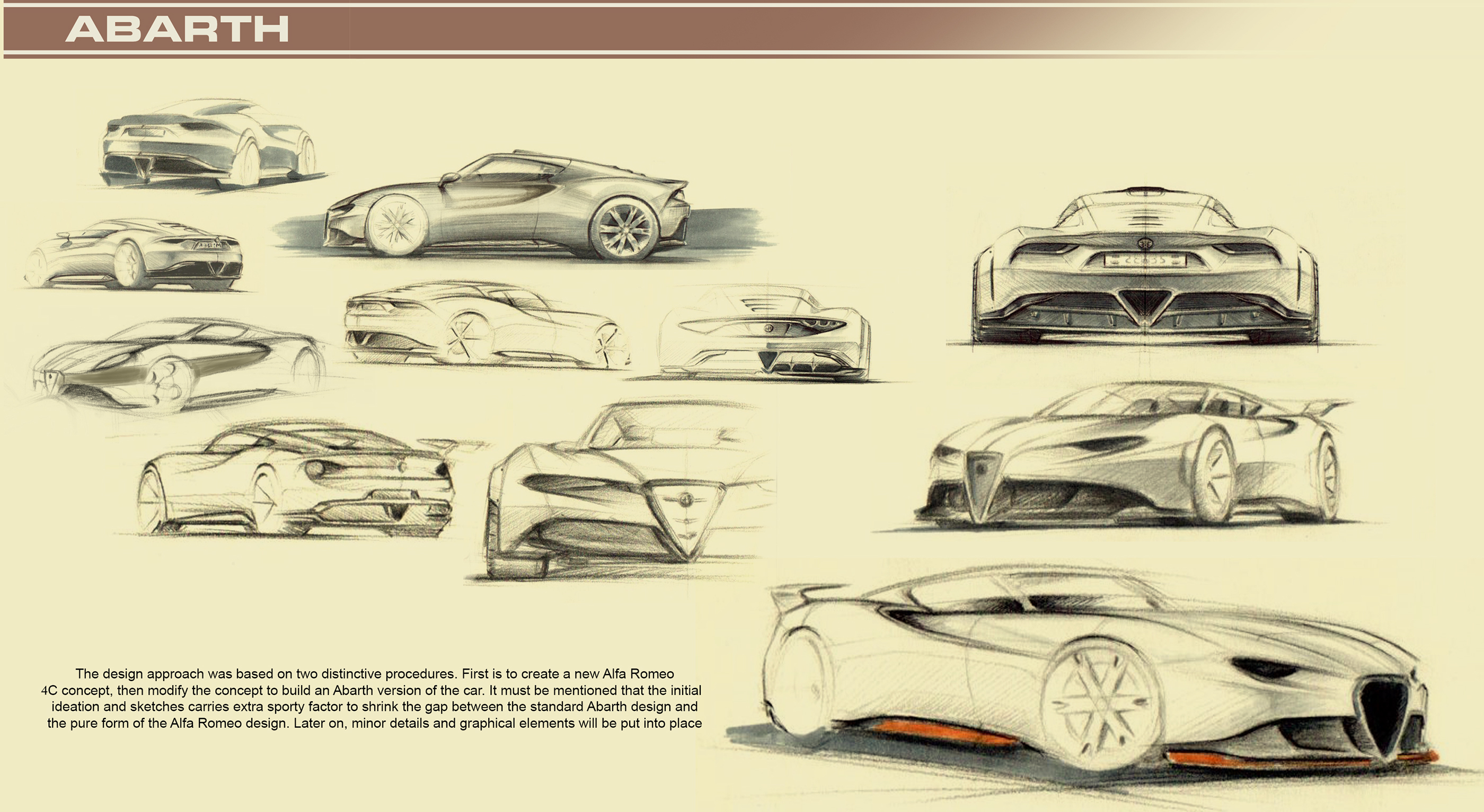 alfa romeo ，Automobile design，conceptual design，