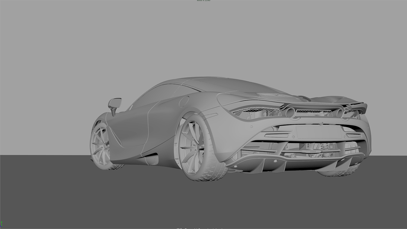 3d，Automobile design，McLaren 720s，