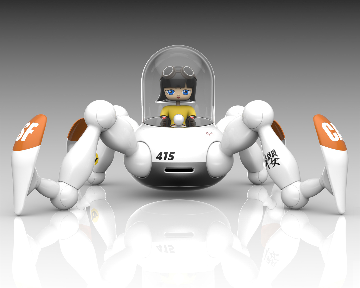 Mechanics，large，concept，Toys，Crawler Toy，