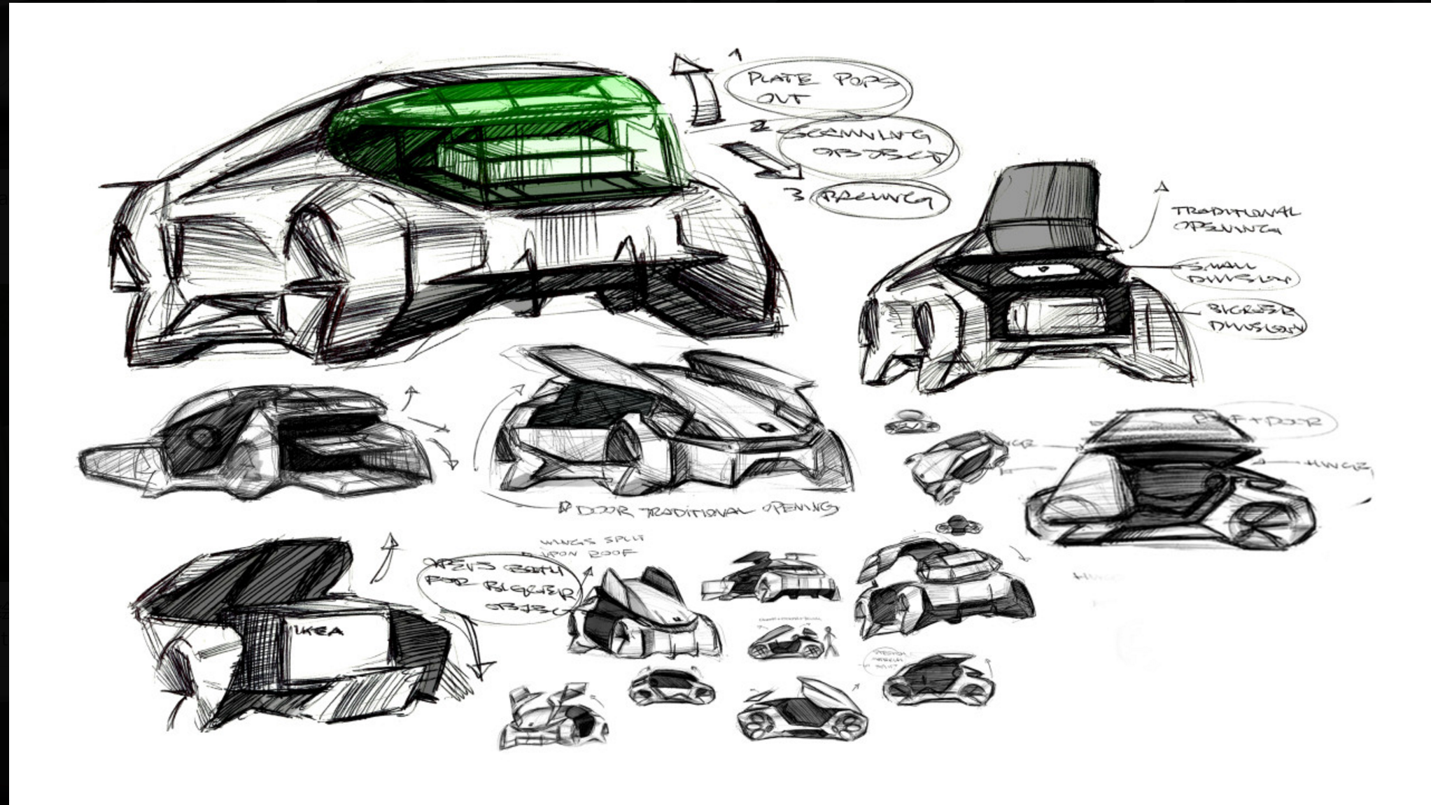 Digital plate，Hand drawn，automobile，