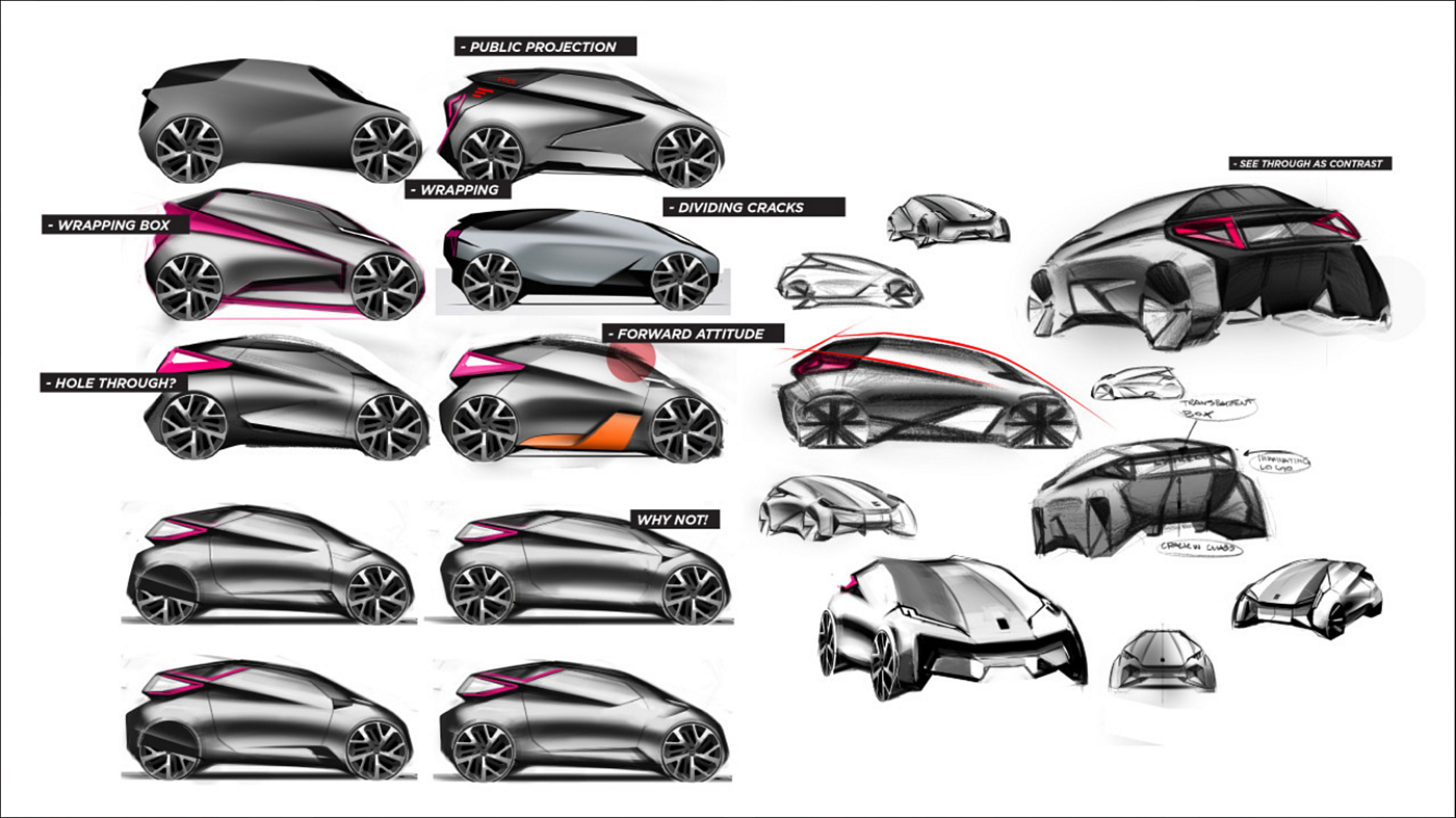 Digital plate，Hand drawn，automobile，