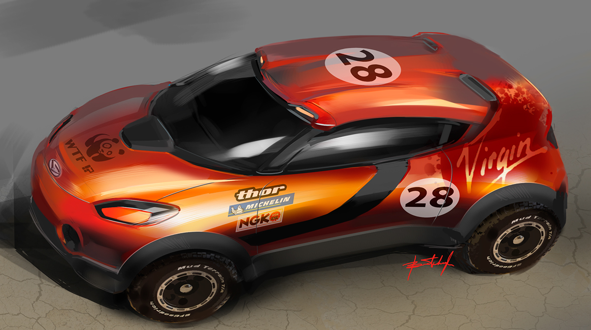 Digital plate，Hand drawn，automobile，