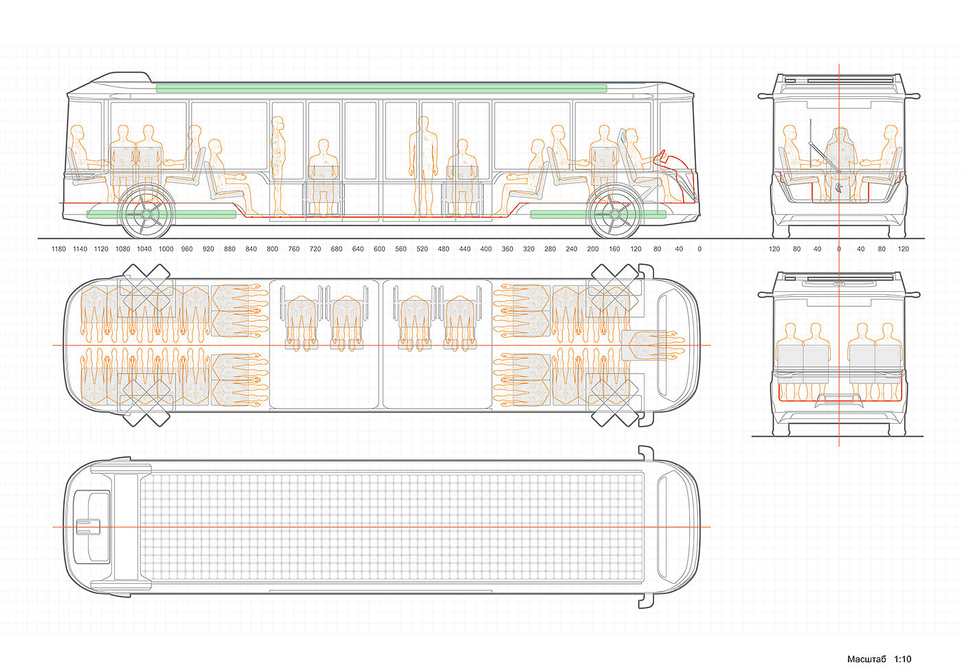 environment protection，draft，bus，Electric，Electric bus，kamaz，concept，traffic，