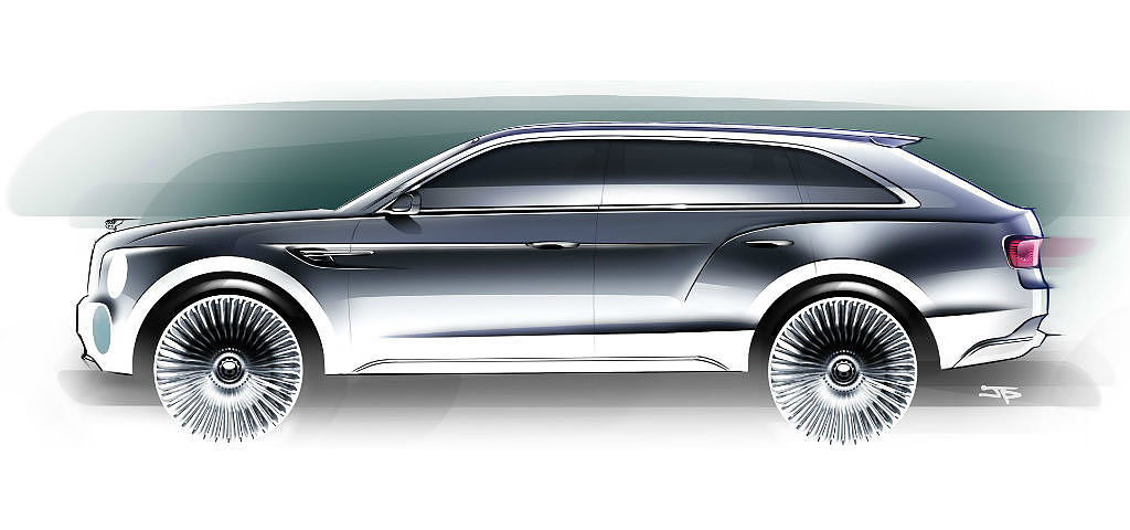 Automobile design，Bentley，conceptual design，