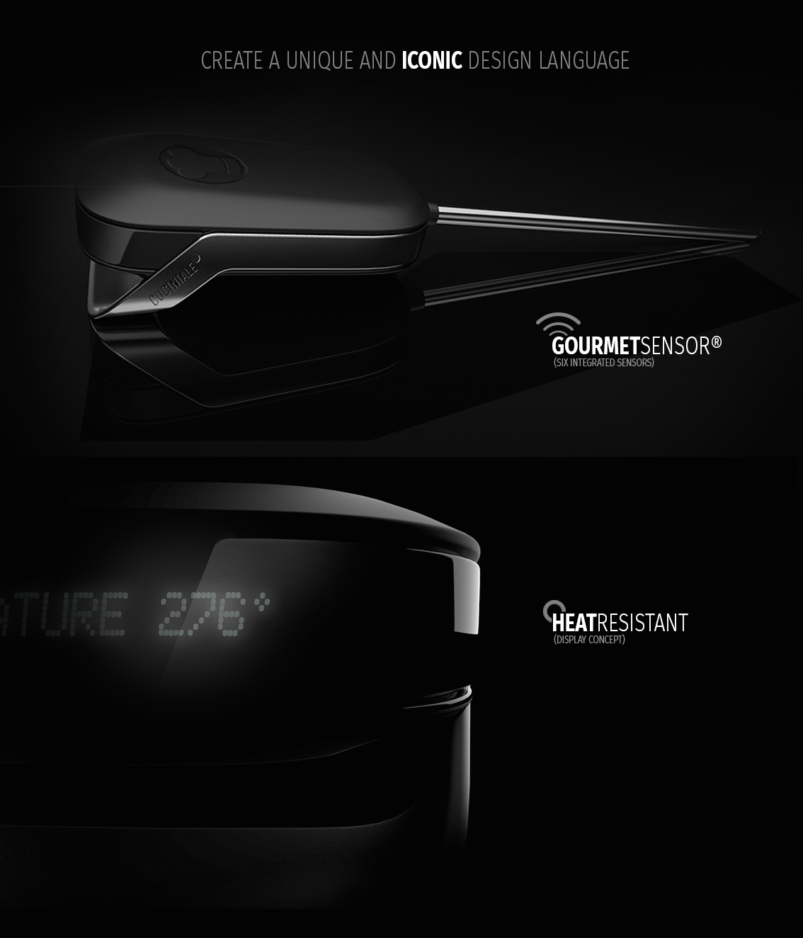 intelligence，Kitchen equipment，smooth，Metallic texture，