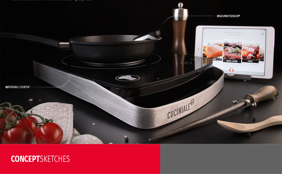 intelligence，Kitchen equipment，smooth，Metallic texture，