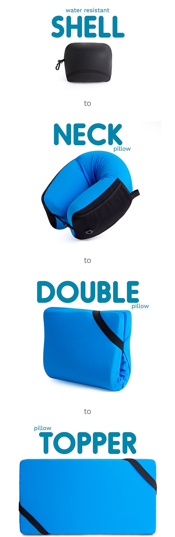 Omni Pillow A Travel Pillow for Endless Sleeping Possibilities 普象网