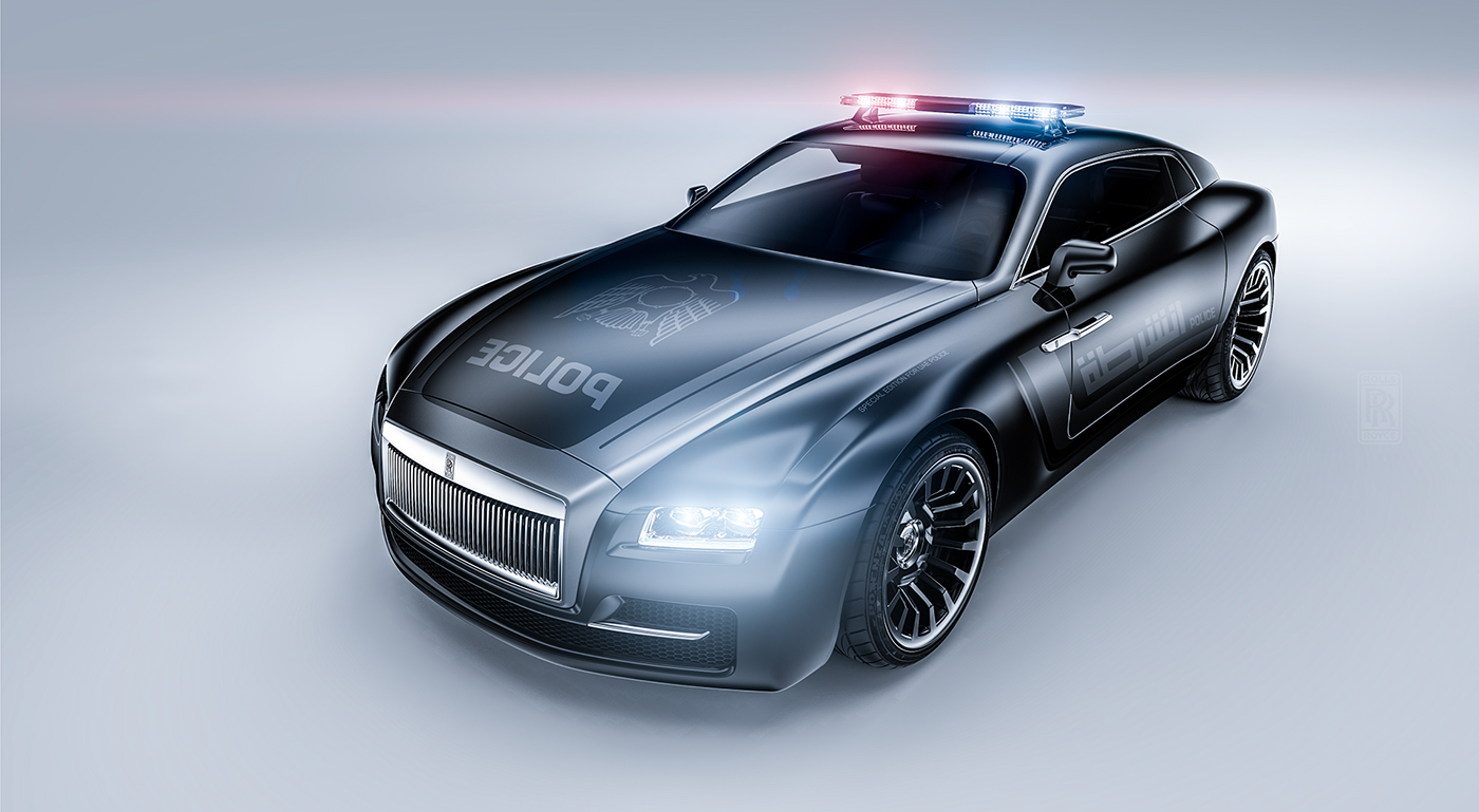 product design，industrial design，police car，Car，Rolls-Royce，