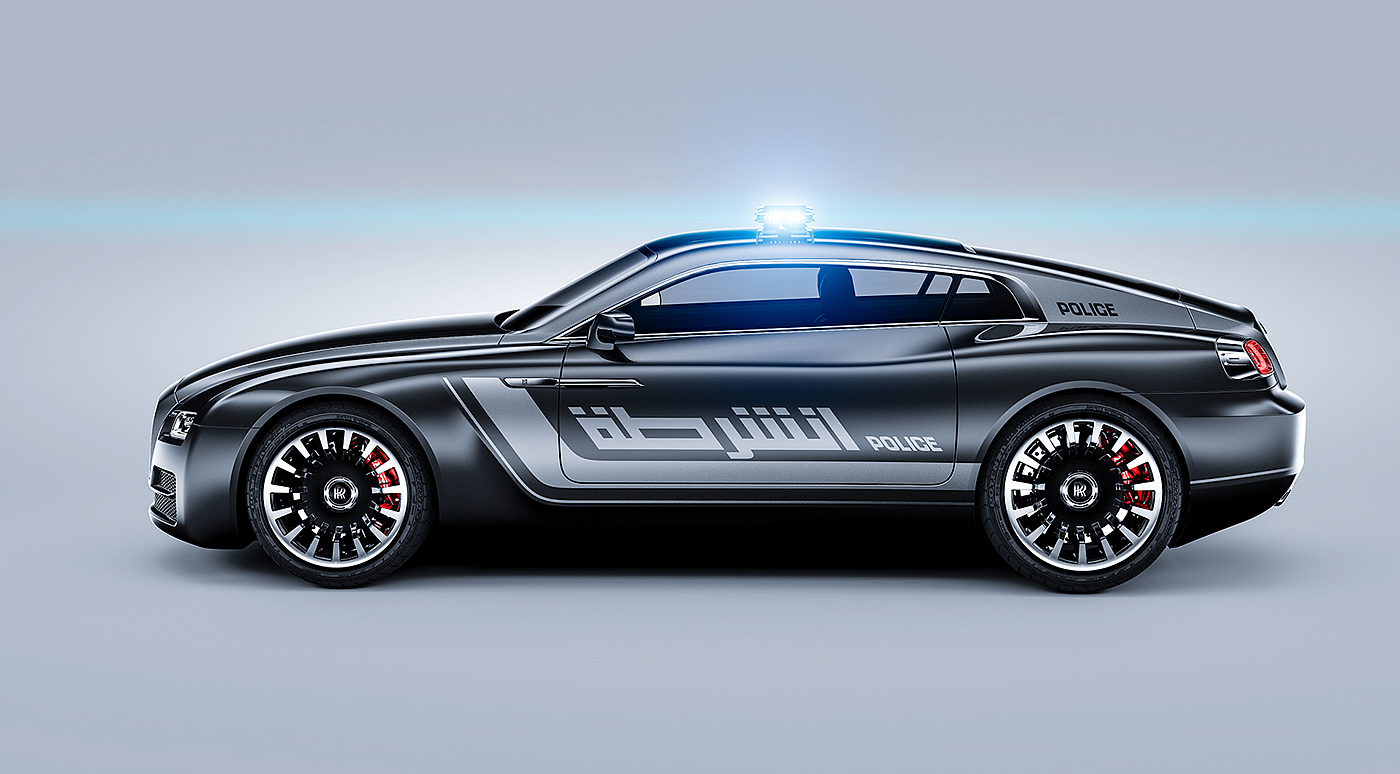 product design，industrial design，police car，Car，Rolls-Royce，