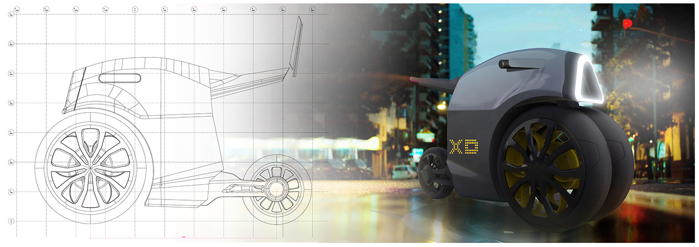 Elderly electric vehicle，industrial design，Automatic design，