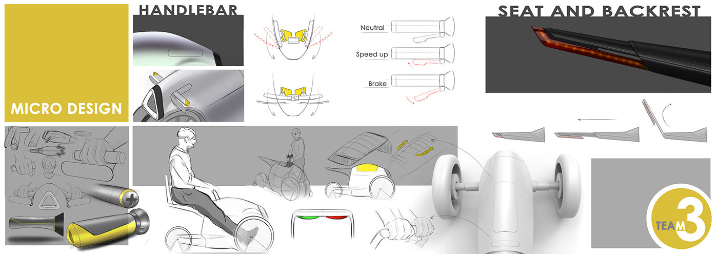 Elderly electric vehicle，industrial design，Automatic design，