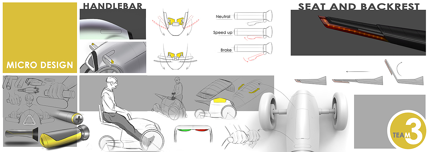 Elderly electric vehicle，industrial design，Automatic design，