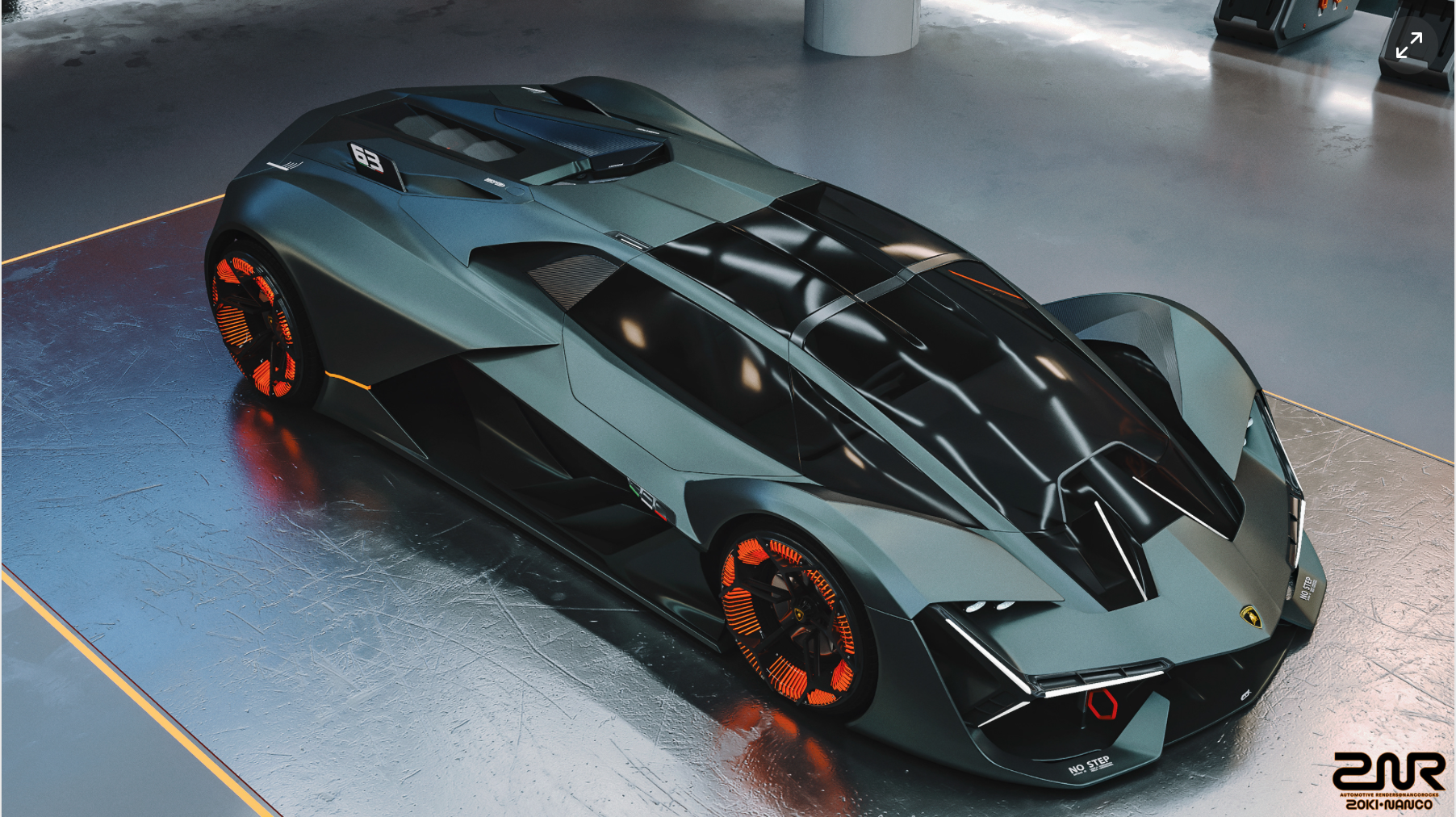 Lamborghini，Sports car，Color matching，THIRD MILLENNY，