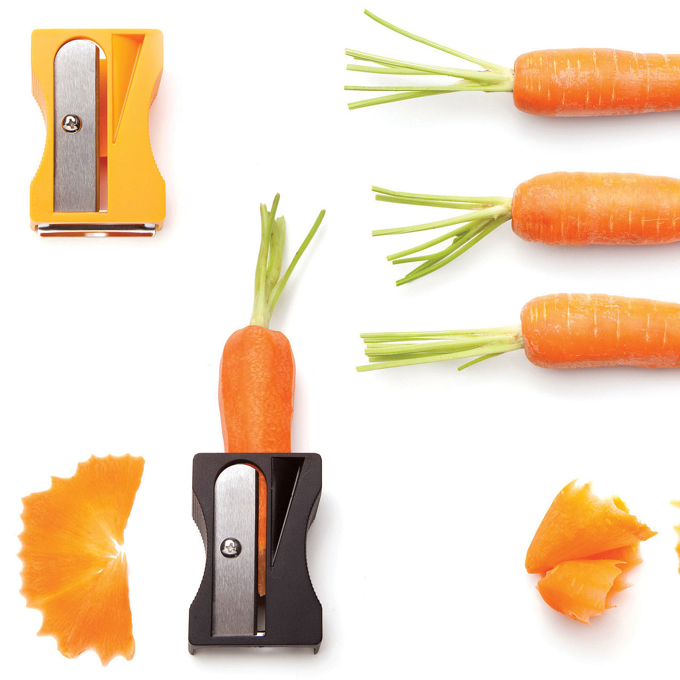 pencil sharpener，Carrot，knife，