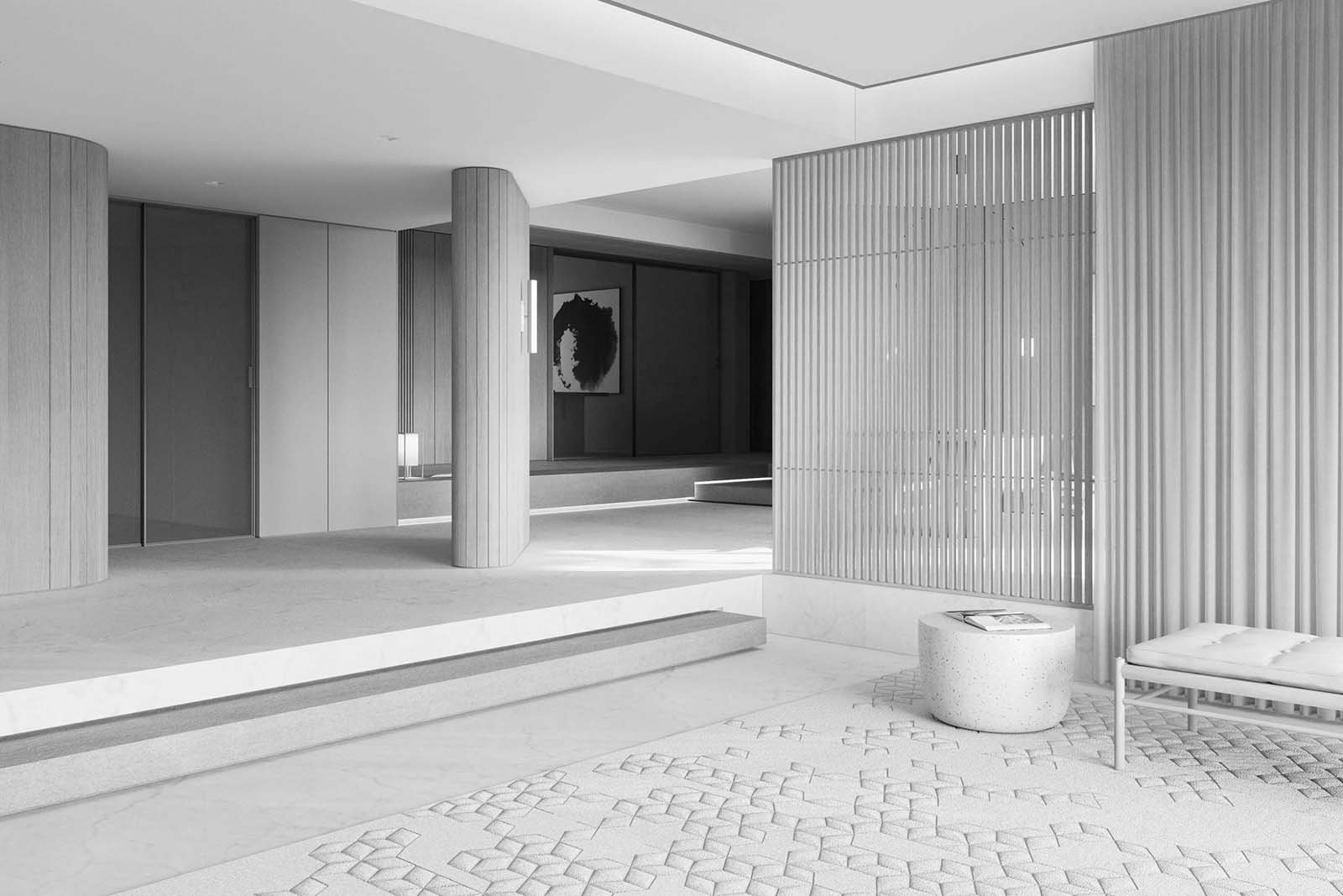 Minimalist，Interior design，Singapore，Sim building，black and white，