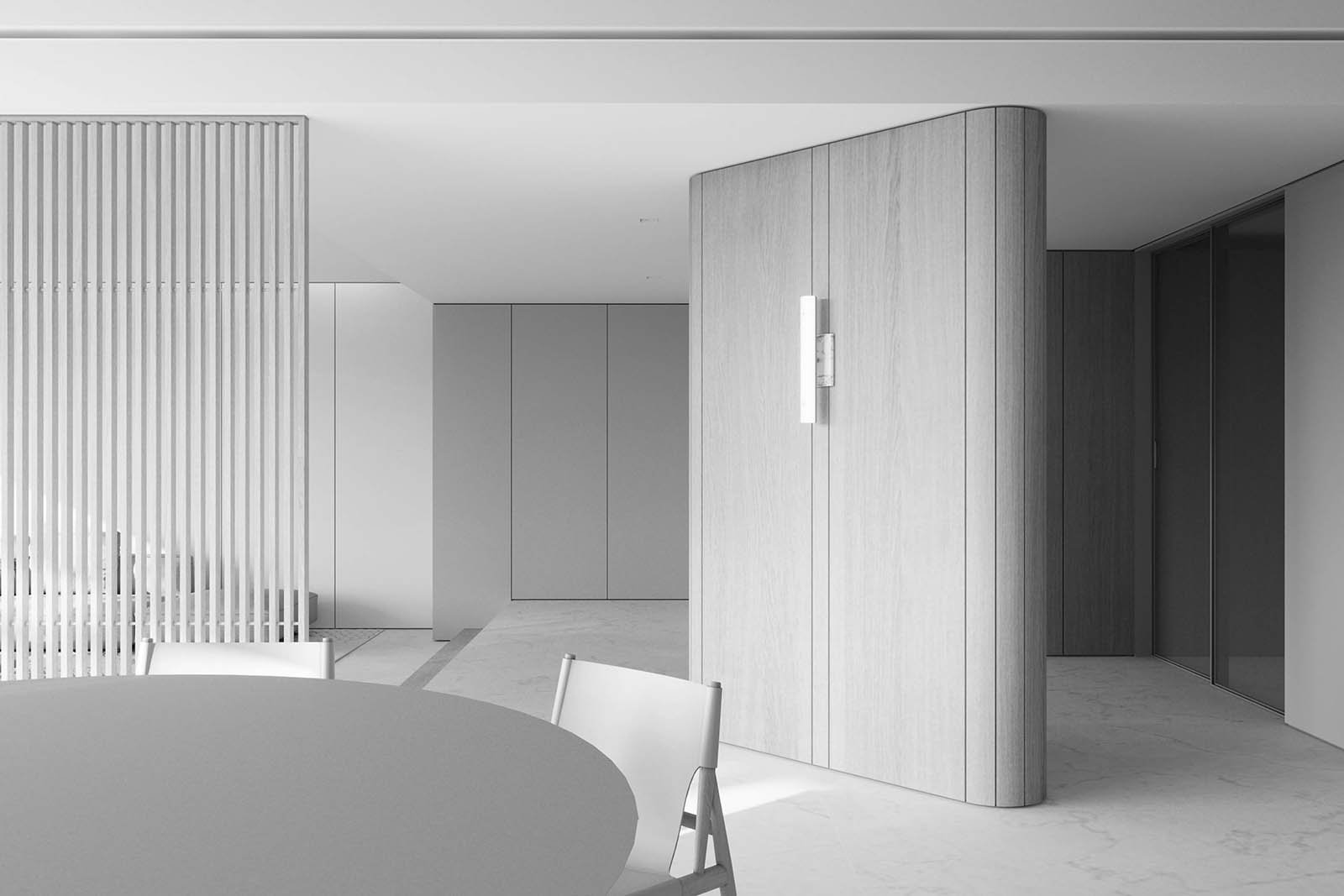 Minimalist，Interior design，Singapore，Sim building，black and white，