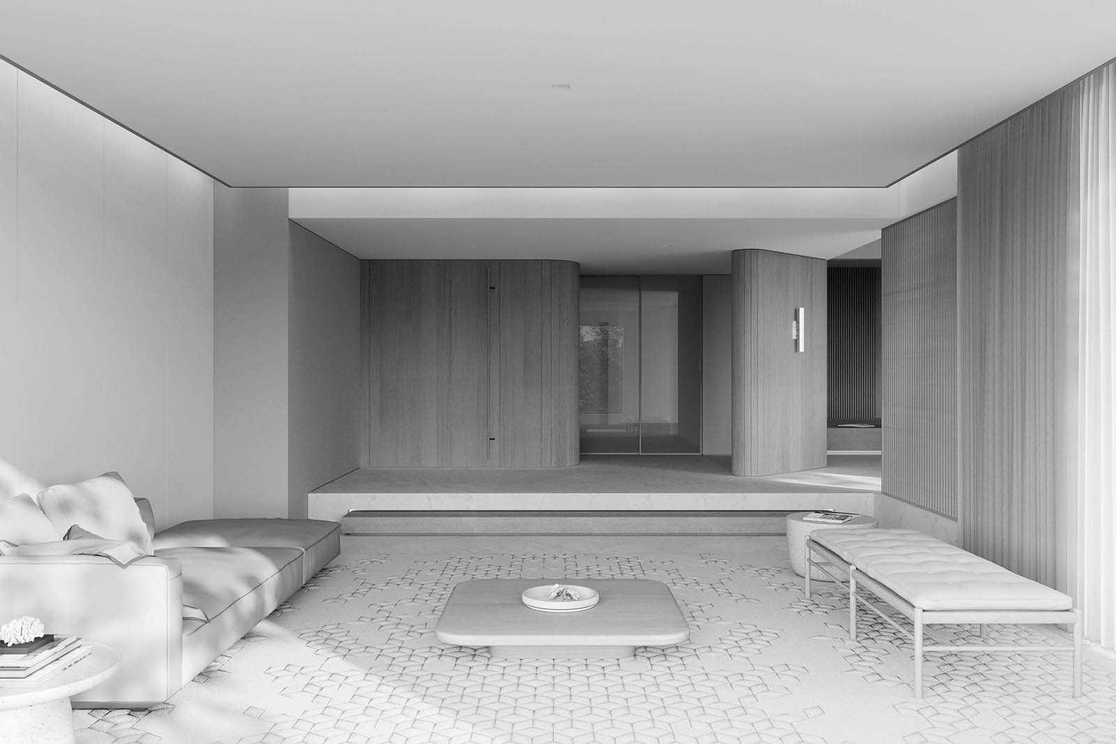 Minimalist，Interior design，Singapore，Sim building，black and white，