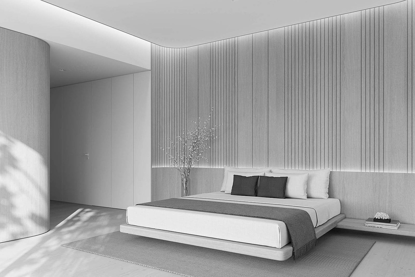 极简，室内设计，新加坡，西姆大厦，黑白，
