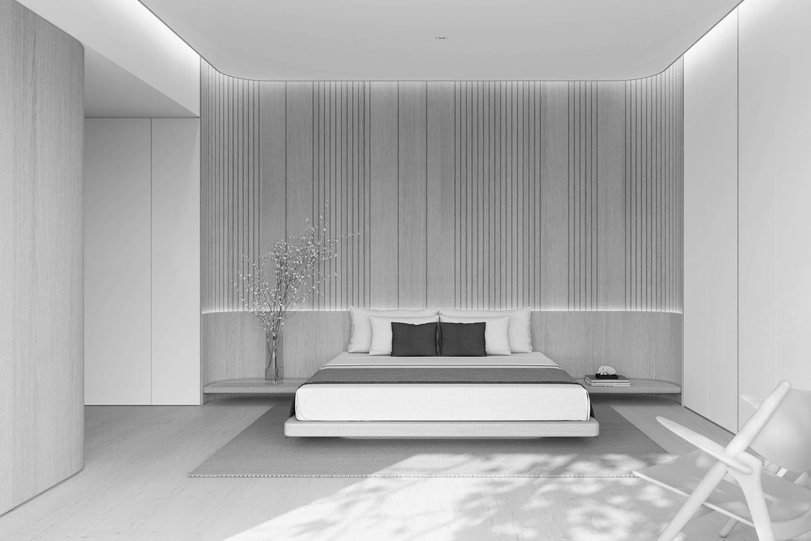 Minimalist，Interior design，Singapore，Sim building，black and white，