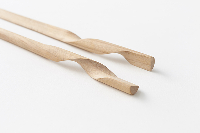 Pain point resolution，flower，become，cylinder，Minimalist，wood，Bamboo，Commodity redesign，Chopsticks design，