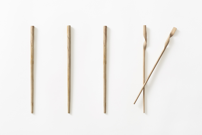 Pain point resolution，flower，become，cylinder，Minimalist，wood，Bamboo，Commodity redesign，Chopsticks design，