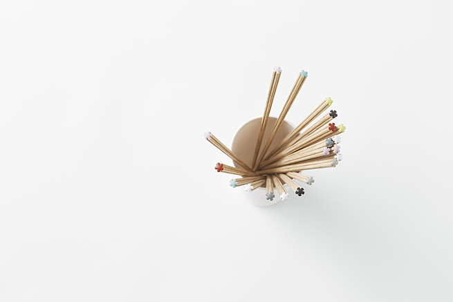 Pain point resolution，flower，become，cylinder，Minimalist，wood，Bamboo，Commodity redesign，Chopsticks design，