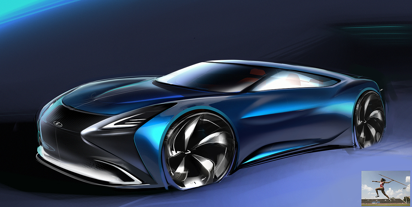 Bionics Design ，automobile，vehicle，Automotive PS，Automobile renderings，
