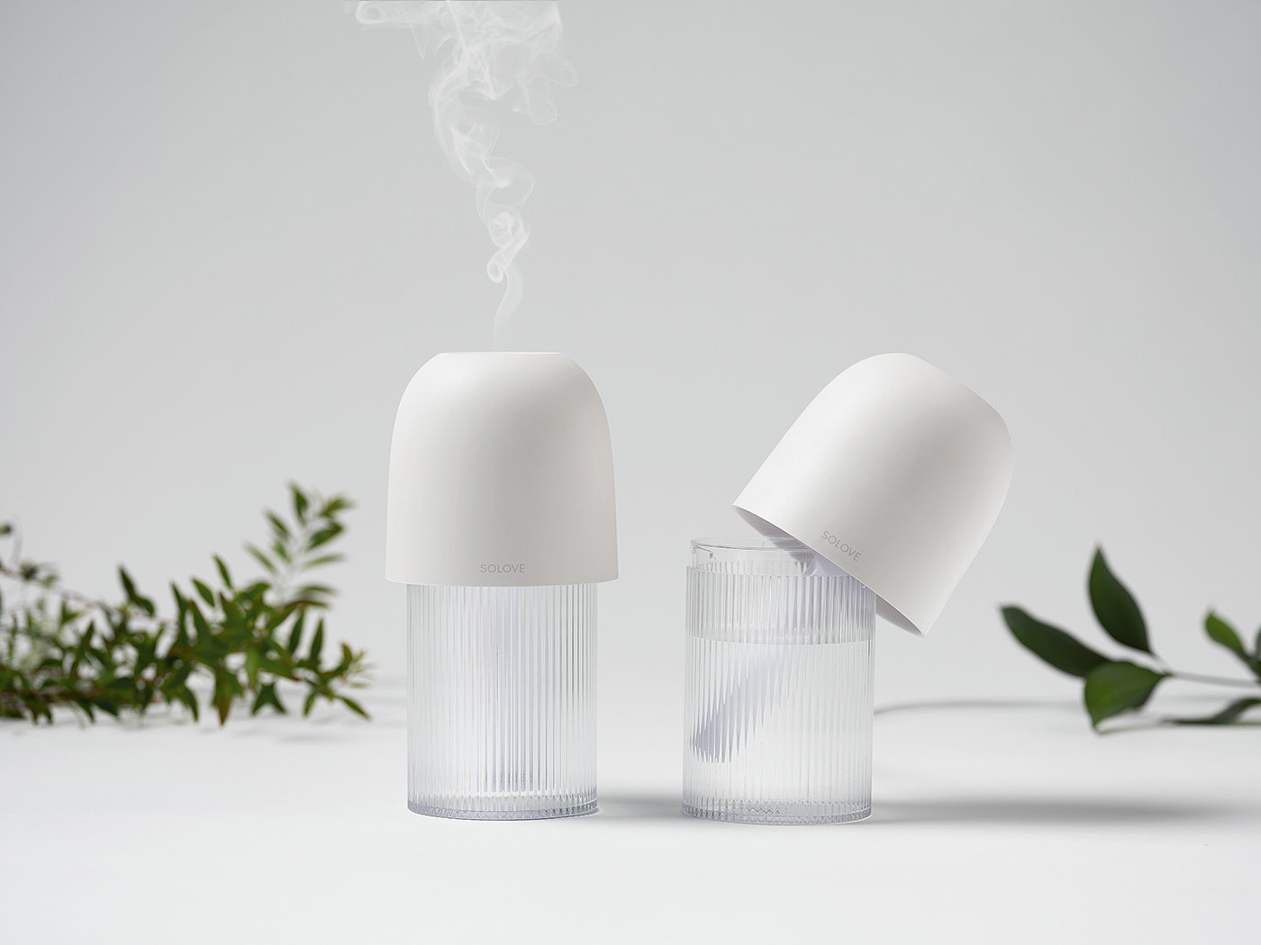 Interaction design，product design，industrial design，white，Humidifier，