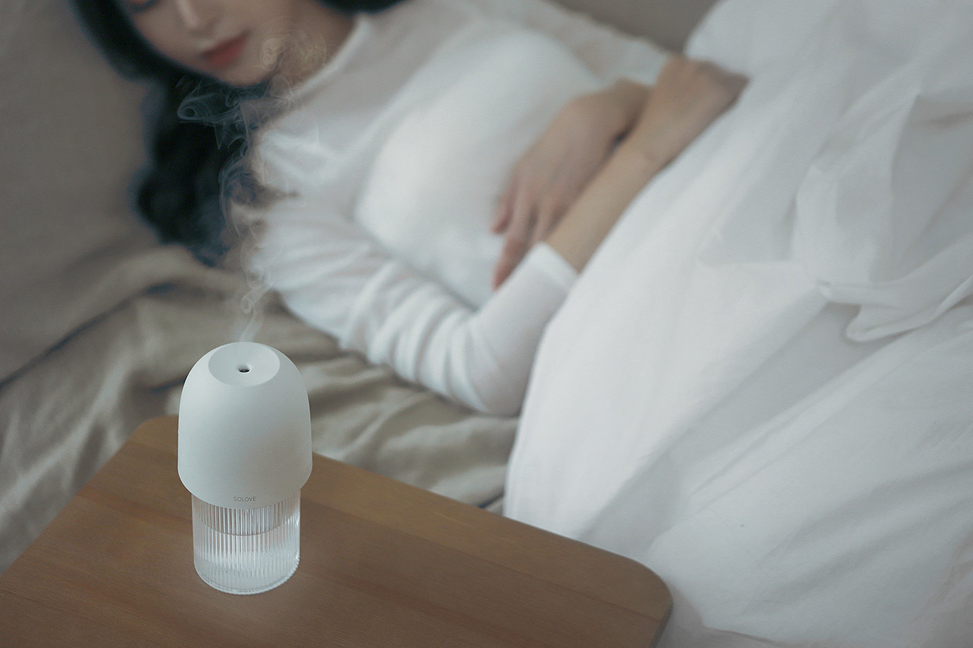 Interaction design，product design，industrial design，white，Humidifier，