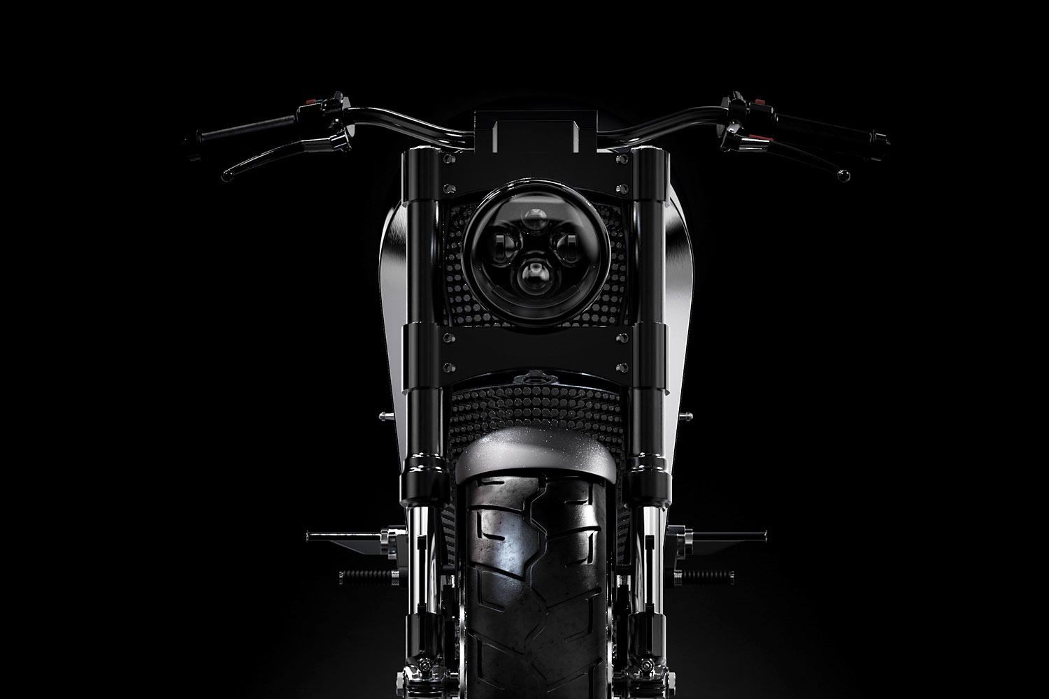 industrial design，black，motorcycle，