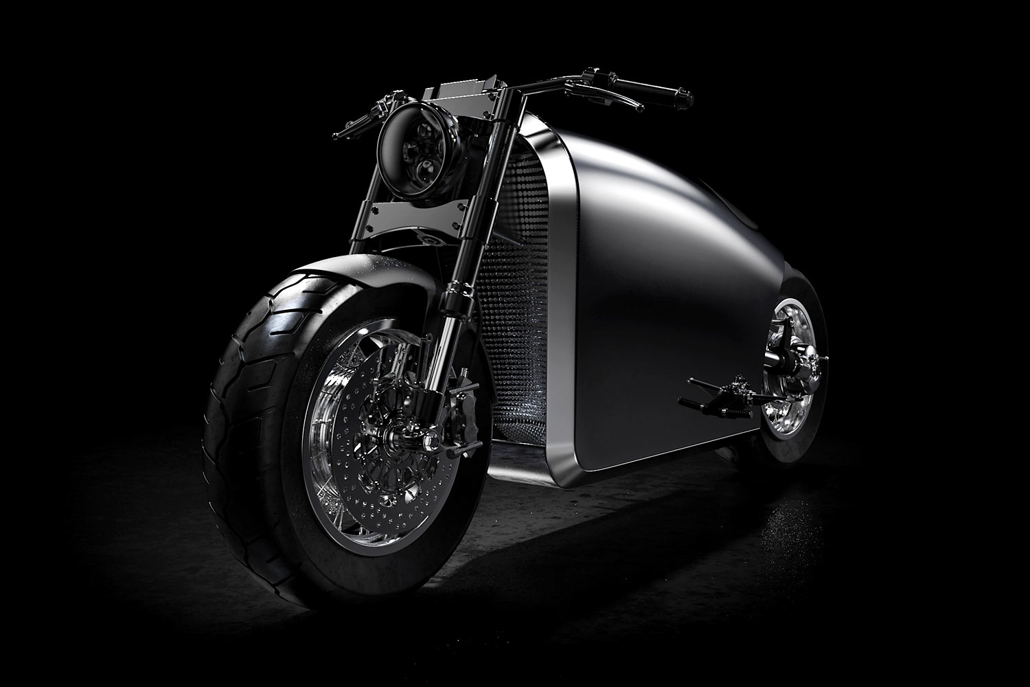 industrial design，black，motorcycle，