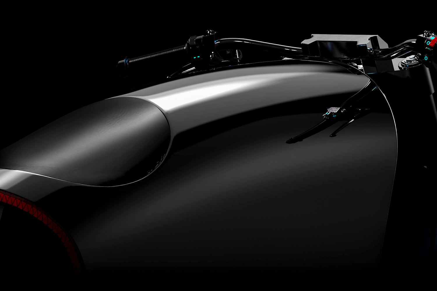 industrial design，black，motorcycle，