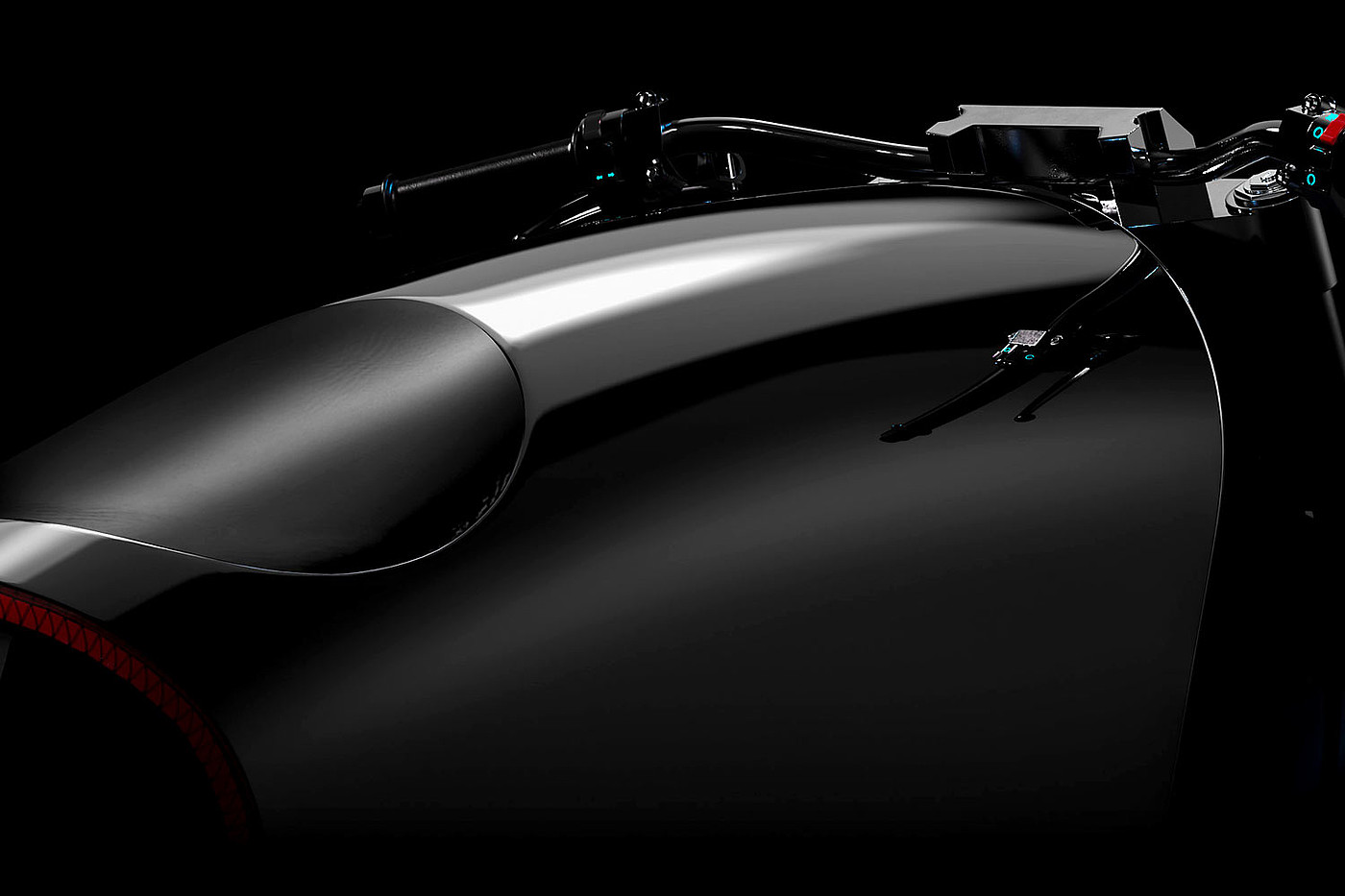 industrial design，black，motorcycle，
