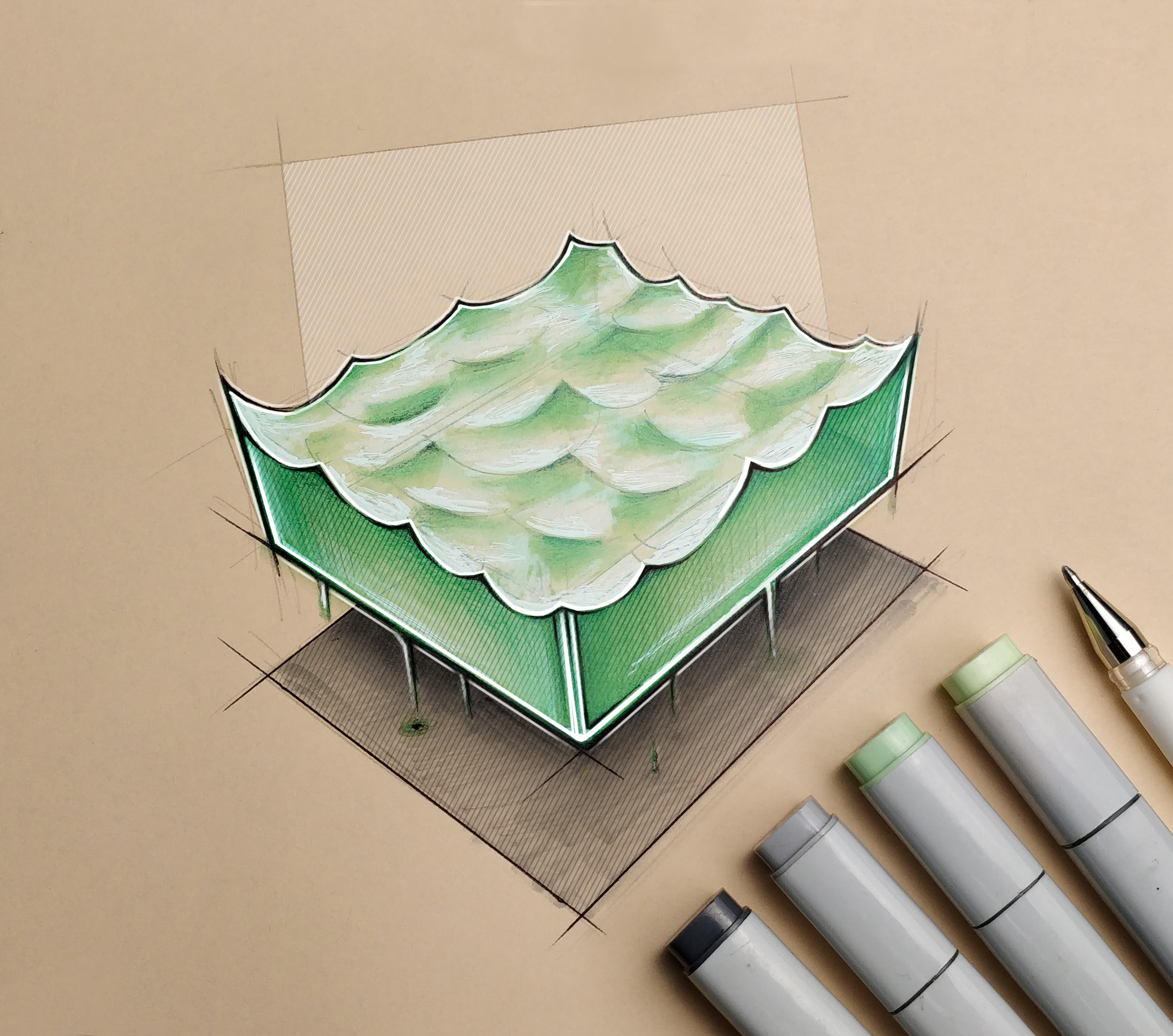 Hand drawn products，product design，Annual design，industrial design，Hand drawn，