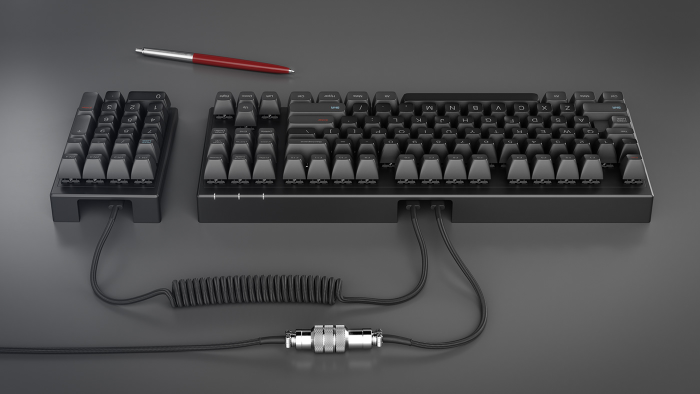 Design，Render，Mechanical keyboard，SLV SA-Keyboard，keyboard，Raphael Rau，