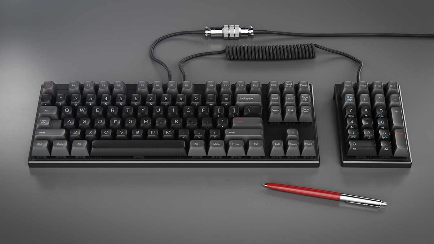 Design，Render，Mechanical keyboard，SLV SA-Keyboard，keyboard，Raphael Rau，