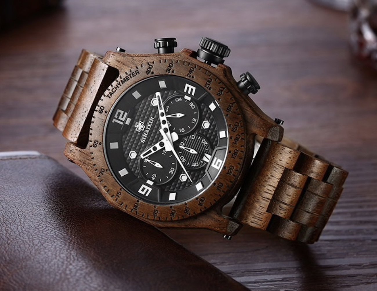 Wrist watch，Wristwatch，waterproof，man，Wooden Watch，woodiness，