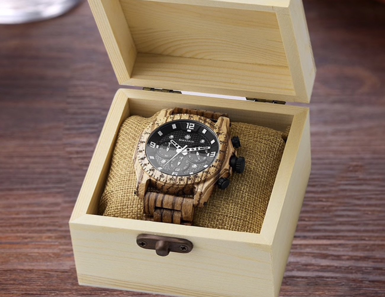 Wrist watch，Wristwatch，waterproof，man，Wooden Watch，woodiness，