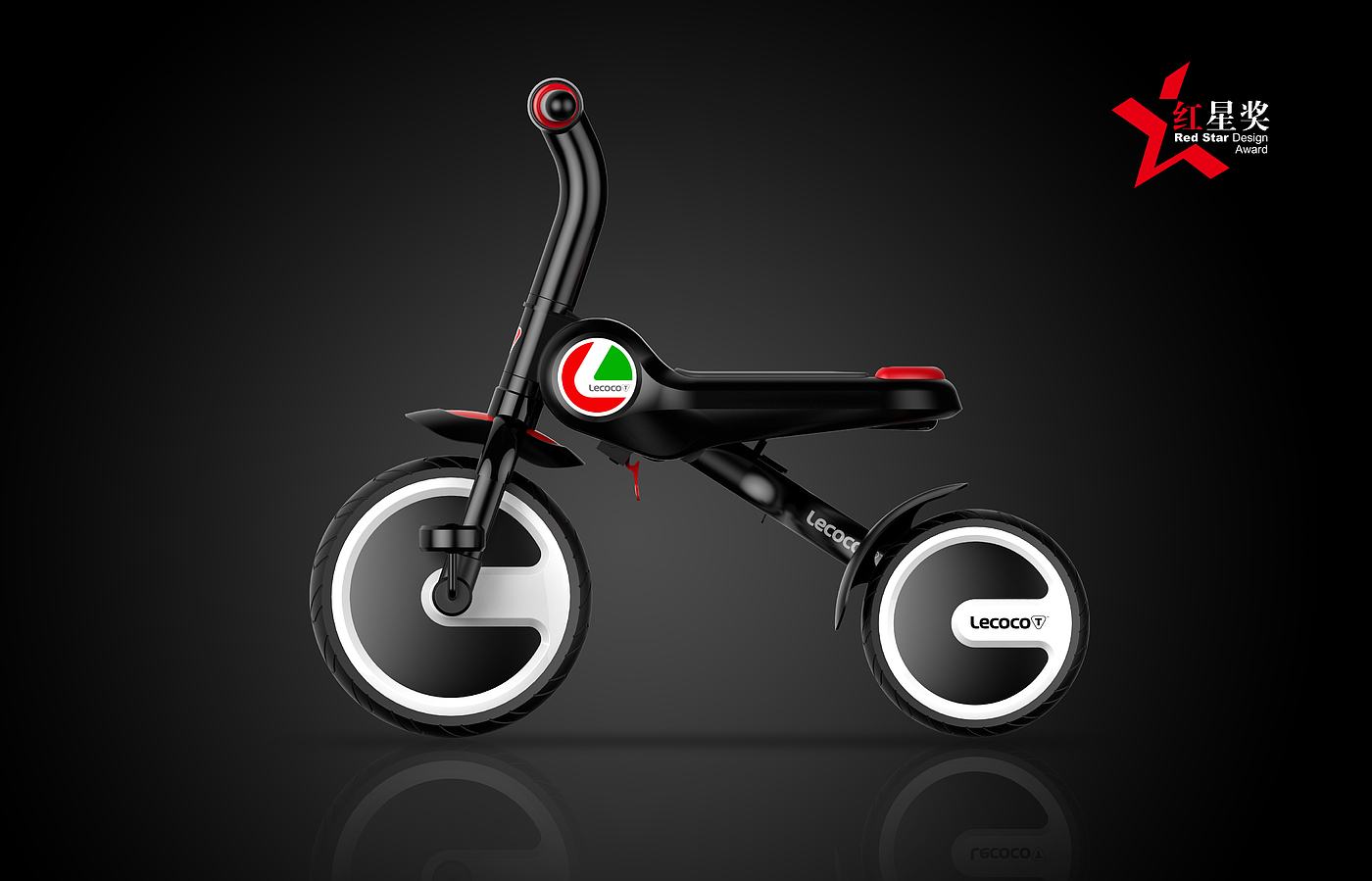 Children's folding tricycle，