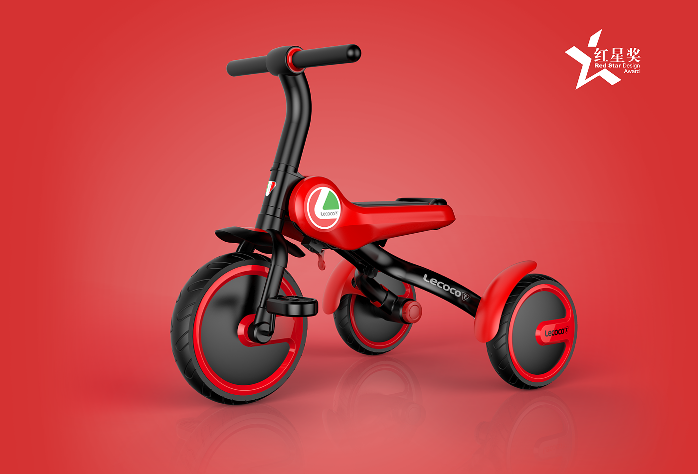 Children's folding tricycle，