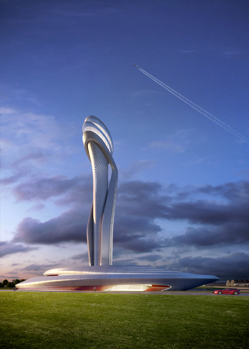 tower，Airport tower，industrial design，Architectural design，